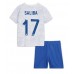 Günstige Frankreich William Saliba #17 Babykleidung Auswärts Fussballtrikot Kinder WM 2022 Kurzarm (+ kurze hosen)